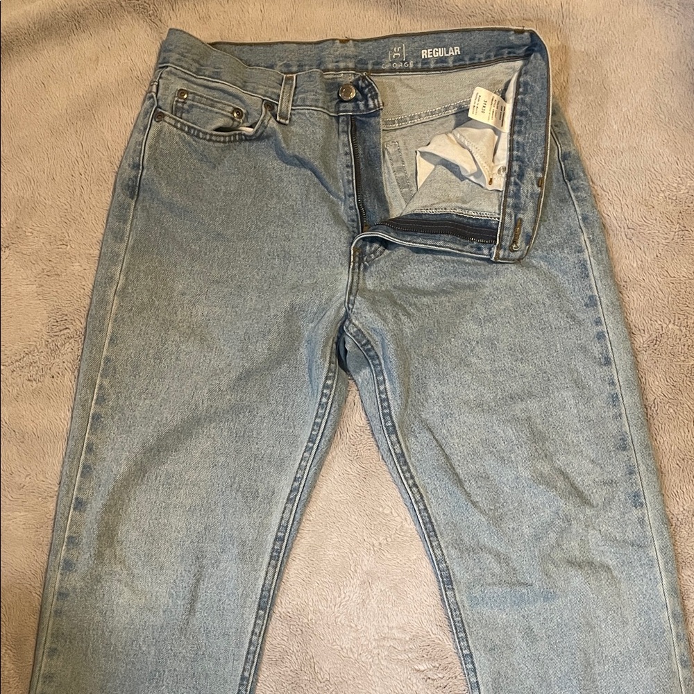 George Men's Classic Light Blue Jeans